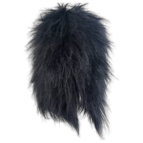 Adult Ugly Hairy Monster Mask With Blue Eyes Sharp Teeth Halloween Costume Party - Picture 4 of 8